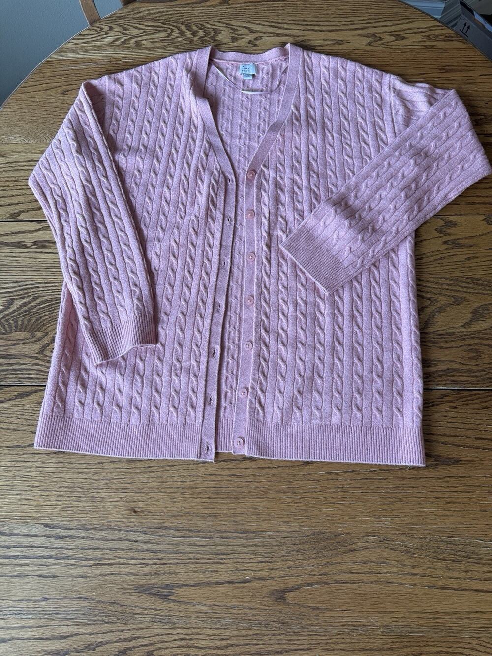 A New Day Open Cardigan Pink Size M
